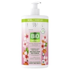 Укрепляющий и питательный биобальзам для тела для всех типов кожи Eveline Cosmetics Bio Миндальное масло, 650 мл цена и информация | Антицеллюлитные кремы, средства для упругости кожи | pigu.lt