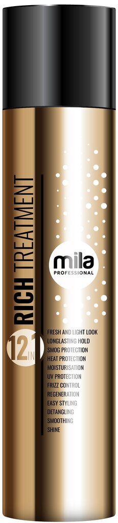 Mila Professional Rich Treatment purškiamas kondicionierius visų tipų plaukams 250 ml kaina ir informacija | Priemonės plaukų stiprinimui | pigu.lt