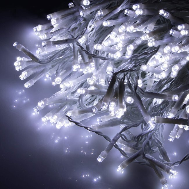 Užuolaida 306 LED su pultu "Smart", šaltai balta kaina ir informacija | Girliandos | pigu.lt