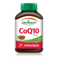 Maisto papildas Jamieson Q10 kofermentas 30mg kapsulės N60 цена и информация | Витамины, пищевые добавки, препараты для хорошего самочувствия | pigu.lt