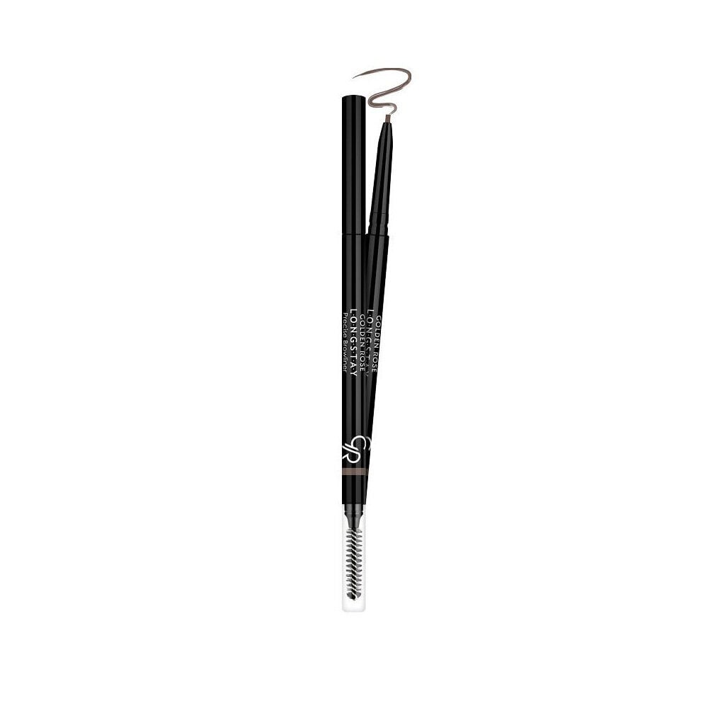 Antakių pieštukas su šepetėliu Golden Rose Longst precise, Nr. 105 0.09 g цена и информация | Antakių dažai, pieštukai | pigu.lt