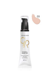 Увлажняющая база под макияж Golden Rose Mineral Make-Up, Nr. 03 35 мл цена и информация | Пудры, базы под макияж | pigu.lt