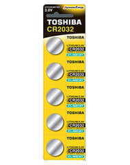 Batteries Toshiba CR 2032 Blister 5 pcs. цена и информация | Аккумуляторы для видеокамер | pigu.lt