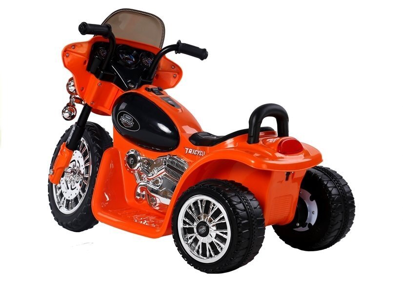 Elektrinis policininko motoroleris JT568, oranžinis kaina ir informacija | Elektromobiliai vaikams | pigu.lt