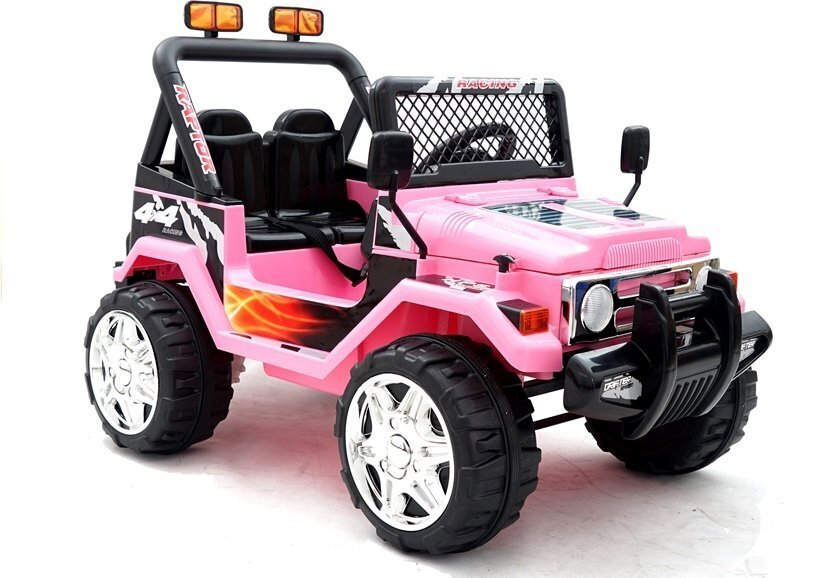 Vienvietis elektromobilis Jeep Raptor 4x4, rožinis kaina ir informacija | Elektromobiliai vaikams | pigu.lt
