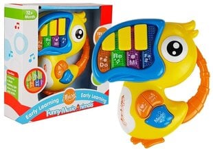Interaktyvus pianinas Papūga, geltonas kaina ir informacija | Žaislai kūdikiams | pigu.lt