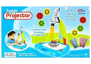 Projektorius Raketa su flomasteriais kaina ir informacija | Lavinamieji žaislai | pigu.lt