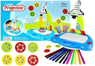 Projektorius Raketa su flomasteriais kaina ir informacija | Lavinamieji žaislai | pigu.lt