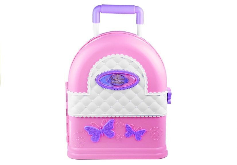 Barbės namas – lagamine su priedais rožinis kaina ir informacija | Žaislai mergaitėms | pigu.lt