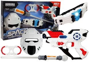 Žaislinis kosminis ginklas su priedais Space Weapon, baltas kaina ir informacija | Žaislai berniukams | pigu.lt