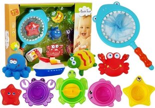 Vonios žaislų rinkinys su tinkleliu kaina ir informacija | Žaislai kūdikiams | pigu.lt