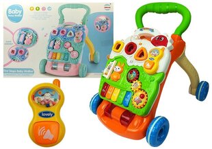 Stumdukas kūdikiams Baby Piano Walker su mini fortepijonu, įvairiaspalvis kaina ir informacija | Žaislai kūdikiams | pigu.lt