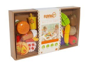 Детский набор овощей и фруктов для нарезки цена и информация | Игрушки для девочек | pigu.lt