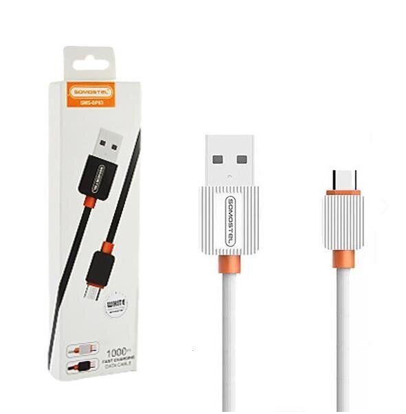 Somostel laidas, USB - Type C, 1 m, baltas kaina ir informacija | Kabeliai ir laidai | pigu.lt