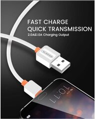 Кабель Somostel, USB - Type C, 1 м, белый цена и информация | Кабели и провода | pigu.lt