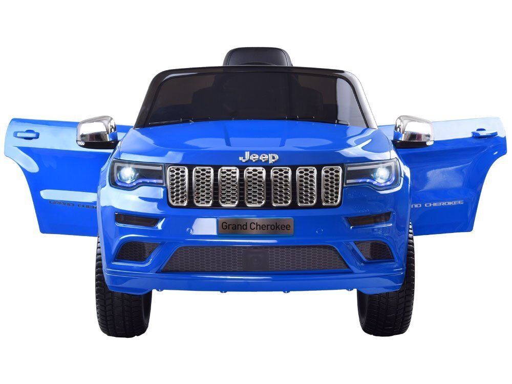 Vienvietis elektromobilis Jeep Grand Cherokee, lakuotas-mėlynas kaina ir informacija | Elektromobiliai vaikams | pigu.lt