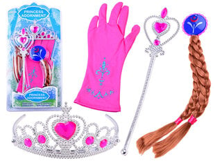 Набор украшений принцессы из сказки Princess Adornment, розовый цена и информация | Карнавальные костюмы | pigu.lt