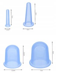 Набор вакуумных чашек, 6 шт. цена и информация | Аксессуары для массажа | pigu.lt