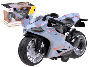 Žaislinis motociklas Diecast model pilkas kaina ir informacija | Žaislai berniukams | pigu.lt