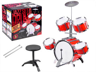 Žaisliniai būgnai„Jazz Set raudoni kaina ir informacija | Lavinamieji žaislai | pigu.lt
