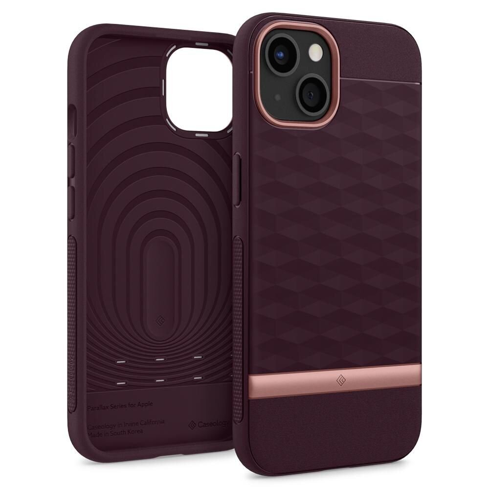 Caseology Parallax dėklas burgundy iPhone 13 kaina ir informacija | Telefono dėklai | pigu.lt