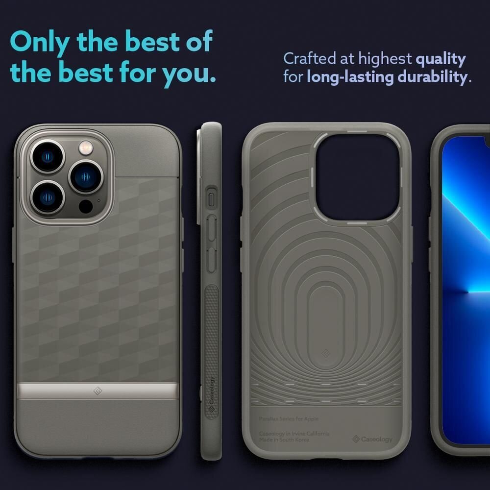 Caseology Parallax dėklas ash grey iPhone 13 Pro kaina ir informacija | Telefono dėklai | pigu.lt