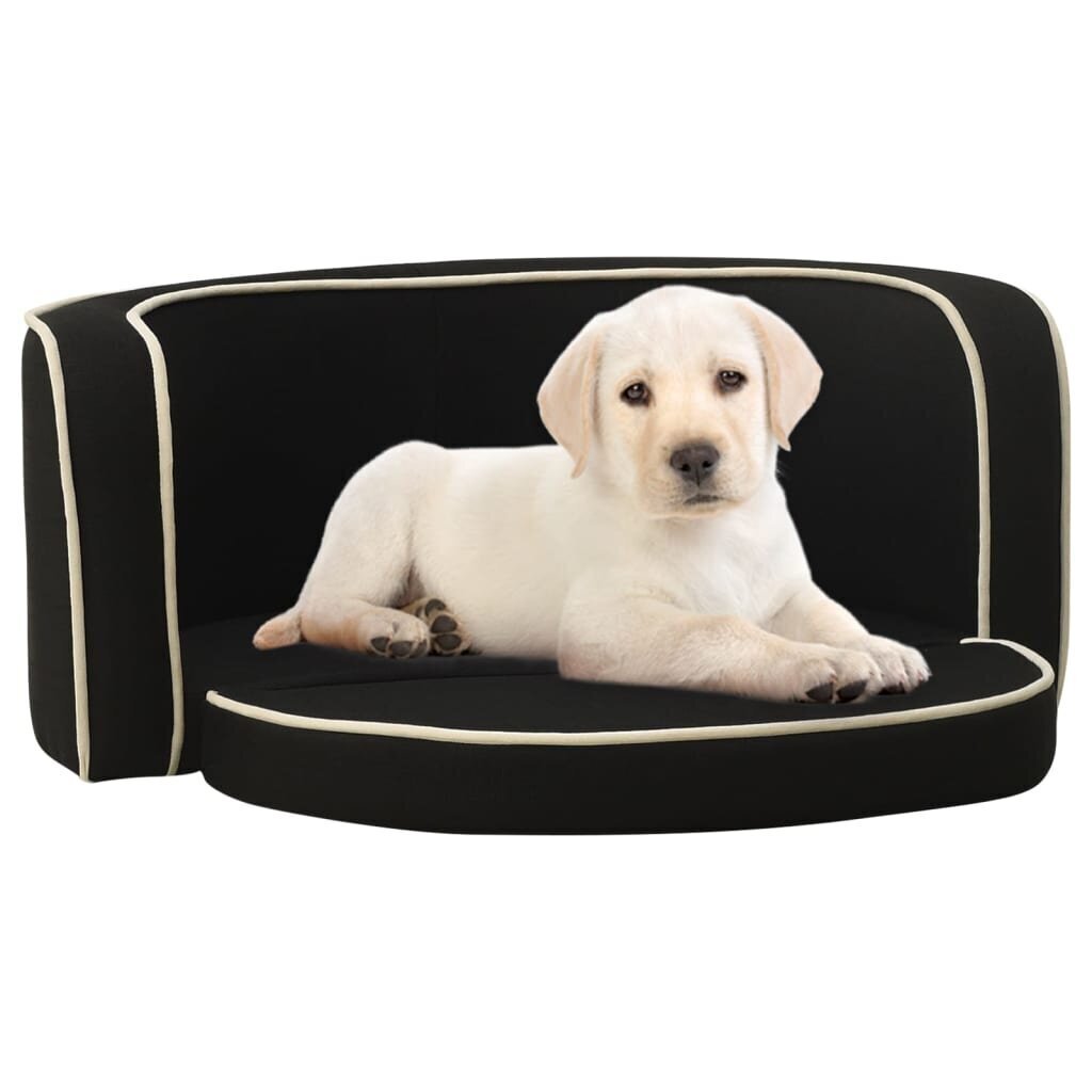 Sulankstomas guolis šunims, juoda, 76x71x30cm, linas kaina ir informacija | Guoliai, pagalvėlės | pigu.lt