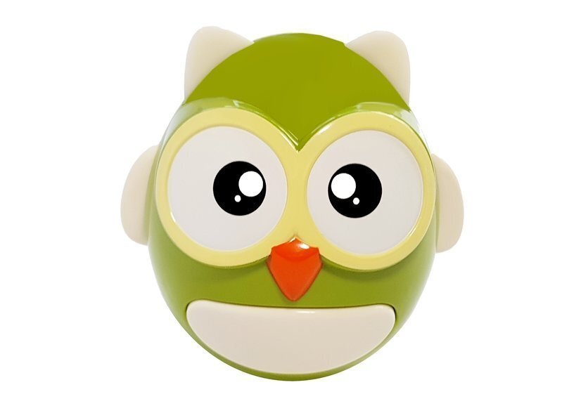 Braškutis-kramtukas Pelėda Guyi Owl Tumbler Green, 1vnt kaina ir informacija | Žaislai kūdikiams | pigu.lt