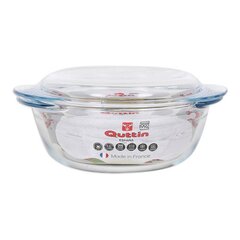 Кастрюля с крышкой Quttin, стекло (1,6 + 0,5 л) цена и информация | Формы, посуда для выпечки | pigu.lt