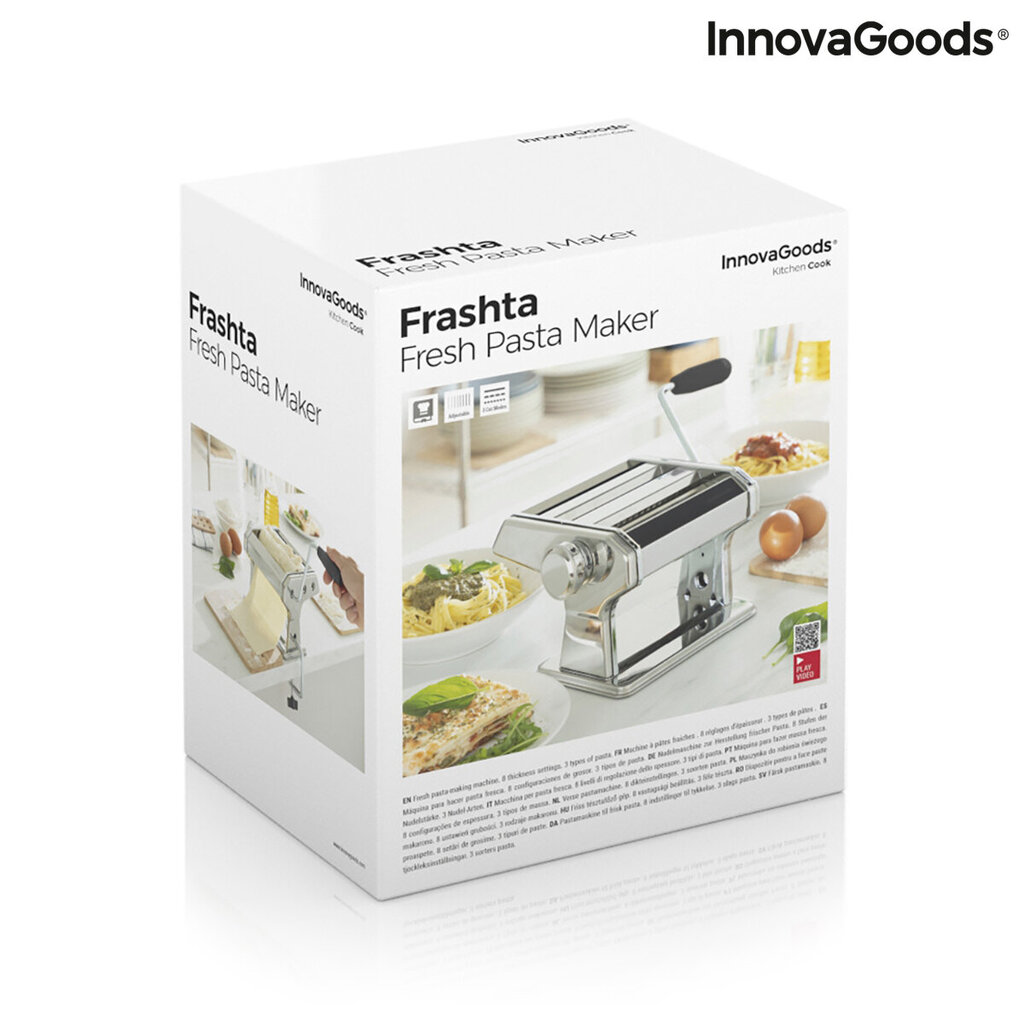 Šviežių makaronų gamybos aparatas su receptais Frashta InnovaGoods kaina ir informacija | Virtuvės įrankiai | pigu.lt
