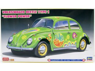 Konstruktorius Hasegawa - Volkswagen Beetle Type 1 “Flower Power”, 1/24, 20488 kaina ir informacija | Konstruktoriai ir kaladėlės | pigu.lt