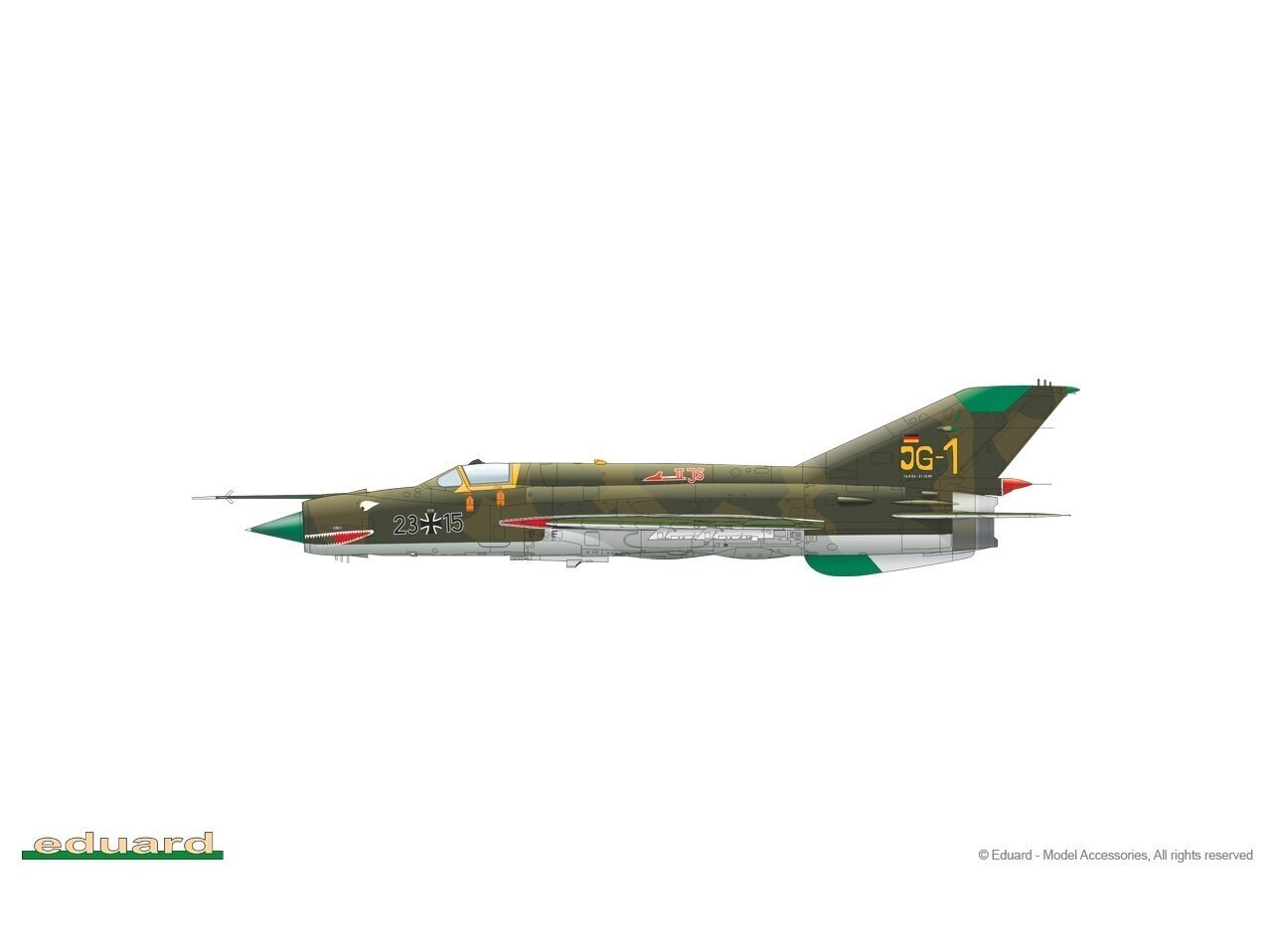 Konstruktorius Eduard - MiG-21MF Weekend Edition, 1/48, 84177 kaina ir informacija | Konstruktoriai ir kaladėlės | pigu.lt