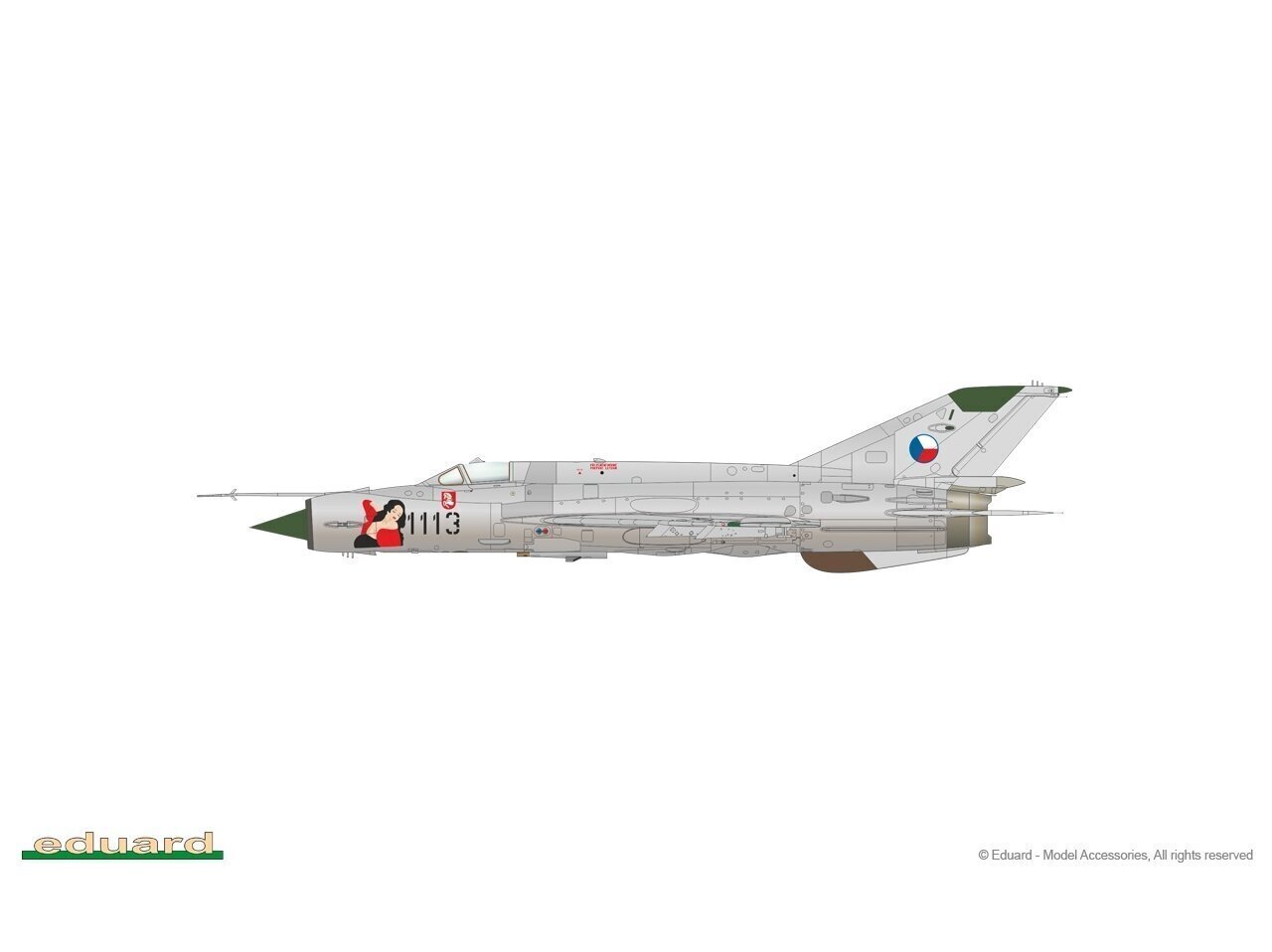 Konstruktorius Eduard - MiG-21MF Weekend Edition, 1/48, 84177 kaina ir informacija | Konstruktoriai ir kaladėlės | pigu.lt