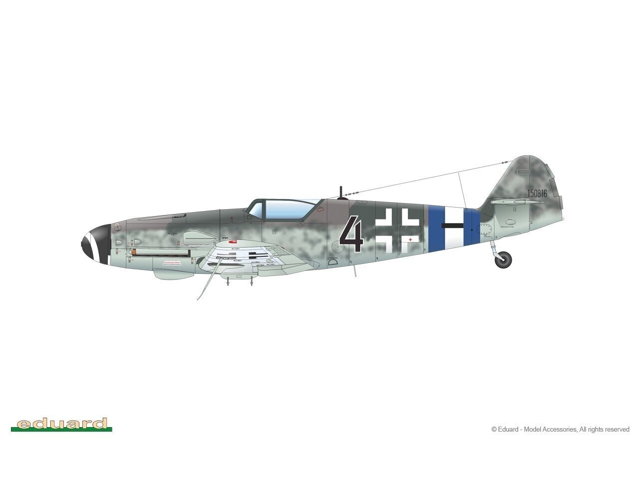 Konstruktorius Eduard - Bf-109G-10 Erla Weekend Edition, 1/48, 84174 kaina ir informacija | Konstruktoriai ir kaladėlės | pigu.lt