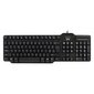Ewent EW3252 DNI klaviatūra su skaitytuvu, juoda kaina ir informacija | Klaviatūros | pigu.lt
