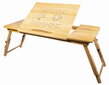 Nešiojamo kompiuterio staliukas Bambus XL, rudas kaina ir informacija | Kompiuteriniai, rašomieji stalai | pigu.lt