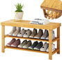 Batų lentyna 15040, ruda kaina ir informacija | Batų spintelės, lentynos ir suolai | pigu.lt