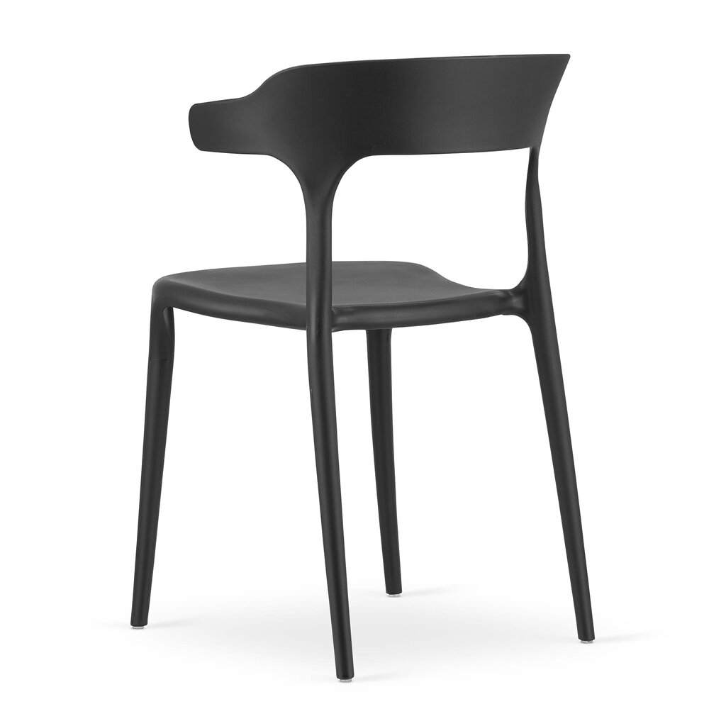 4-ių kėdžių komplektas Ulme, juodas kaina ir informacija | Virtuvės ir valgomojo kėdės | pigu.lt