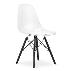 Набор из 4 стульев Osaka, белый/черный цена и информация | Стулья для кухни и столовой | pigu.lt
