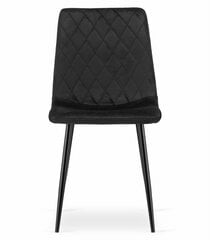 4-ių kėdžių komplektas Turin, juodas kaina ir informacija | Virtuvės ir valgomojo kėdės | pigu.lt