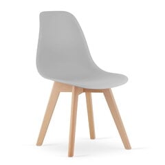4-ių kėdžių komplektas Kito, pilkas kaina ir informacija | Virtuvės ir valgomojo kėdės | pigu.lt