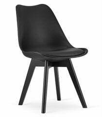 4-ių kėdžių komplektas Mark, juodas kaina ir informacija | Virtuvės ir valgomojo kėdės | pigu.lt