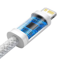 USB кабель Baseus Dynamic c Type-C на Lightning 20W 2.0m белый CALD000102 цена и информация | Кабели для телефонов | pigu.lt