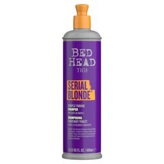 Šampūnas šviesiems plaukams su violetiniu pigmentu Tigi Bed Head Serial Blonde Purple Toning, 400 ml kaina ir informacija | Tigi Plaukų priežiūrai | pigu.lt