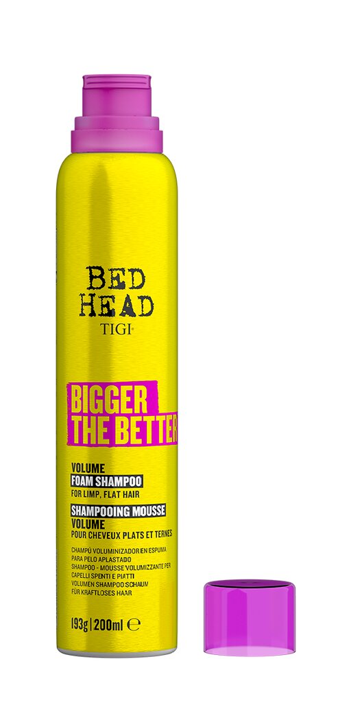 Apimties suteikiantis putų šampūnas Tigi Bed Head Bigger The Better, 200 ml kaina ir informacija | Šampūnai | pigu.lt