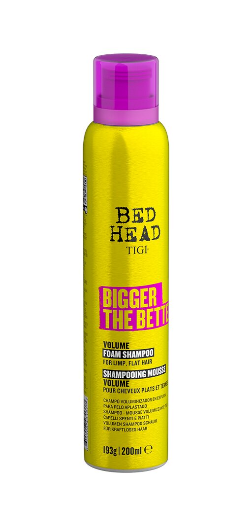 Apimties suteikiantis putų šampūnas Tigi Bed Head Bigger The Better, 200 ml kaina ir informacija | Šampūnai | pigu.lt