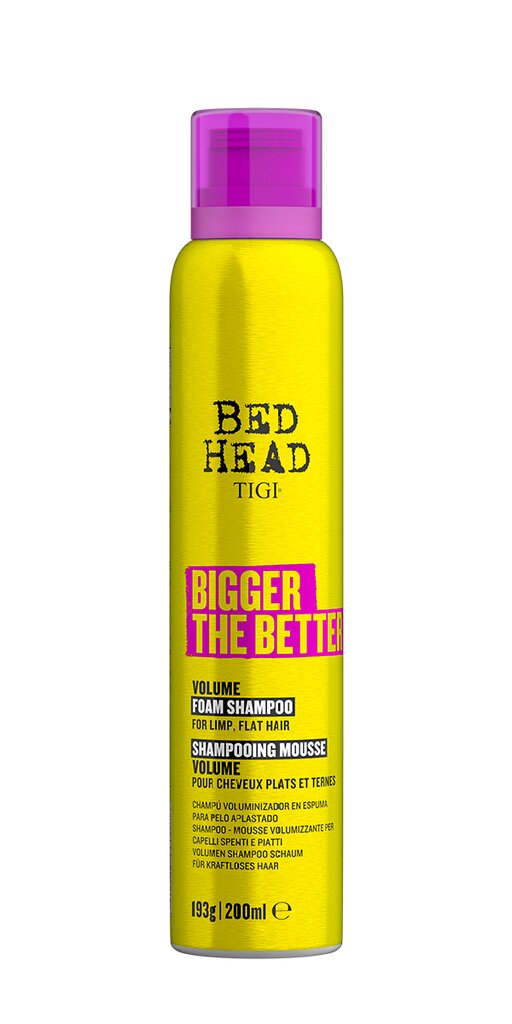 Apimties suteikiantis putų šampūnas Tigi Bed Head Bigger The Better, 200 ml kaina ir informacija | Šampūnai | pigu.lt