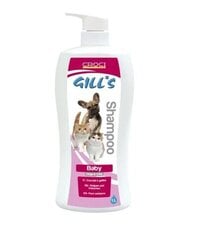 Croci Gill's Baby šampūnas šuniukams ir kačiukams, 1l kaina ir informacija | Kosmetinės priemonės gyvūnams | pigu.lt
