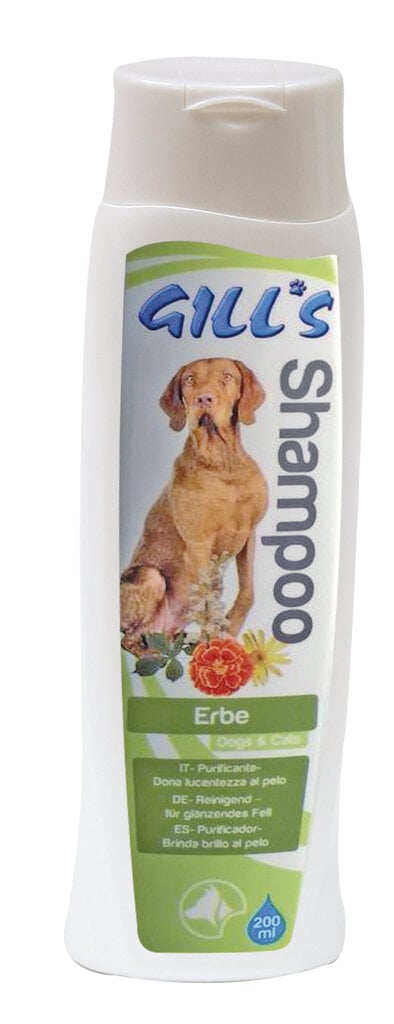 Croci Gill's šampūnas su žolelėmis, 200ml kaina ir informacija | Kosmetinės priemonės gyvūnams | pigu.lt
