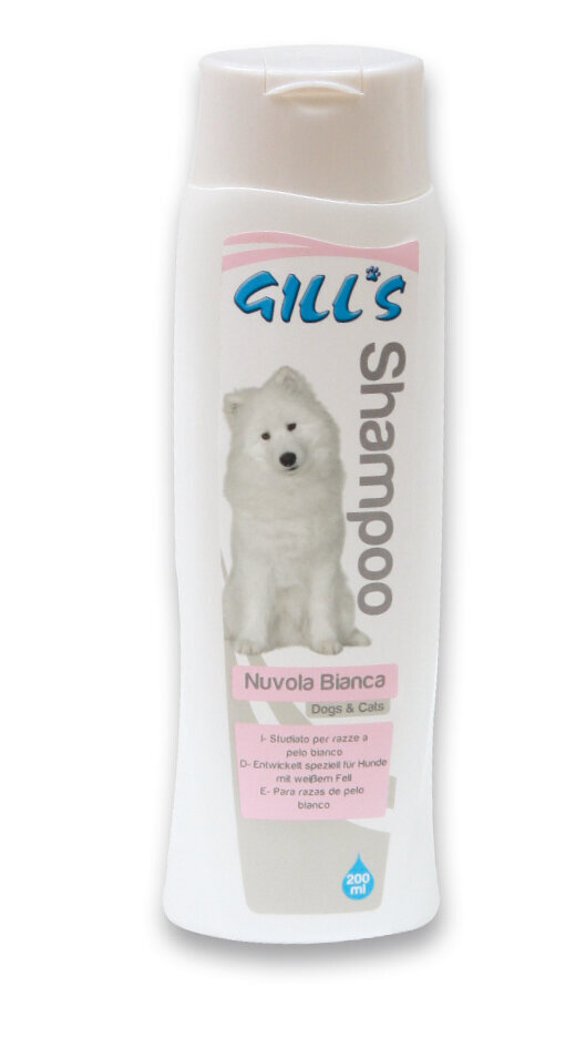 Croci Gill's šampūnas baltam kailiui, 200ml kaina ir informacija | Kosmetinės priemonės gyvūnams | pigu.lt